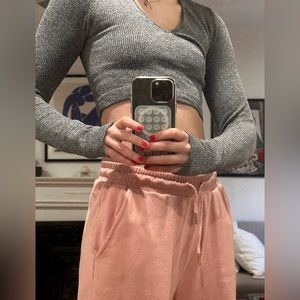 Spiritual Gangster Long Sleeve Cropped Top | Size XS/S